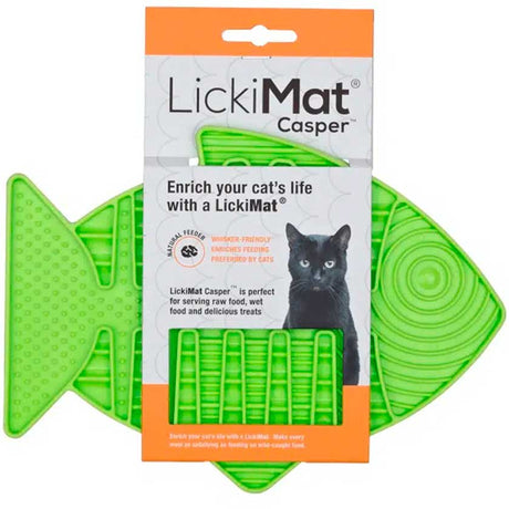 Comederos y Bebederos para Gatos Lickimat Casper Plato Para Gato Verde Comederos y Bebederos para Gatos Lickimat Casper Plato Para Gato Verde