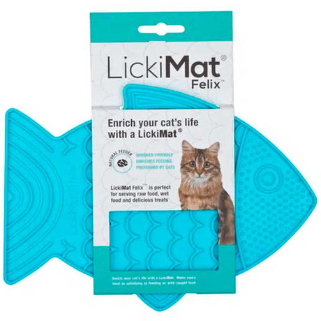 Comederos y Bebederos para Gatos Felix Lickimat Para Gatos Turquesa Comederos y Bebederos para Gatos Felix Lickimat Para Gatos Turquesa