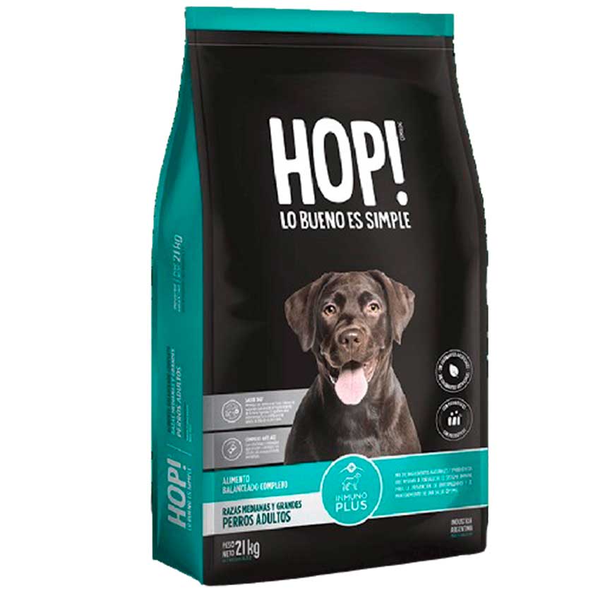 Hop Perro Adulto Raza Mediana Y Grande 18Kg