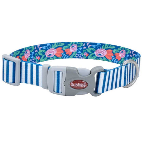 Mundo para Perros Coastal Sublime Collar Teal Stripe L Para Perros Mundo para Perros Coastal Sublime Collar Teal Stripe L Para Perros