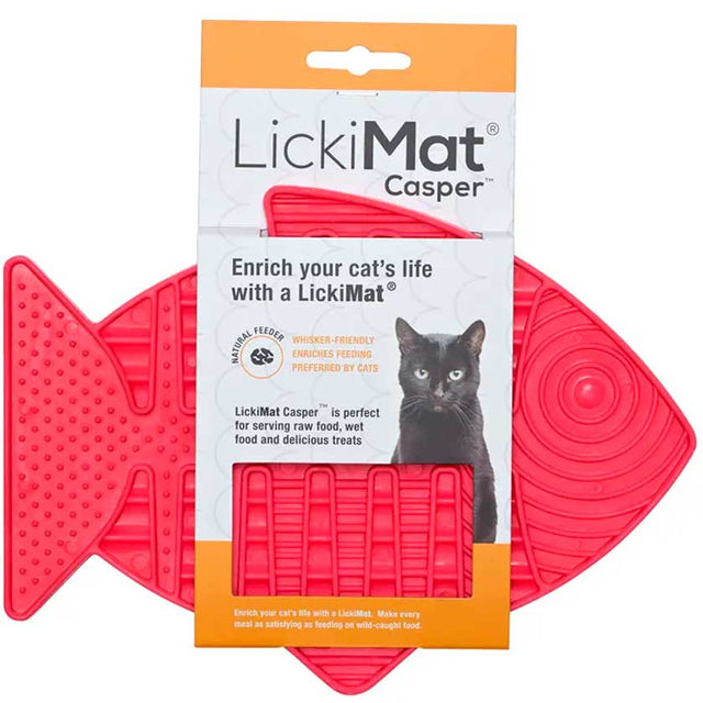Lickimat Casper Plato Para Gato Rosado Lickimat Casper Plato Para Gato Rosado