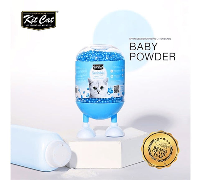 Kit Cat Sprinkles Perlas Perfumadas Para Arena De Gato Aroma Baby Powder 240Gr  Kit Cat Sprinkles Perlas Perfumadas Para Arena De Gato Aroma Baby Powder 240Gr