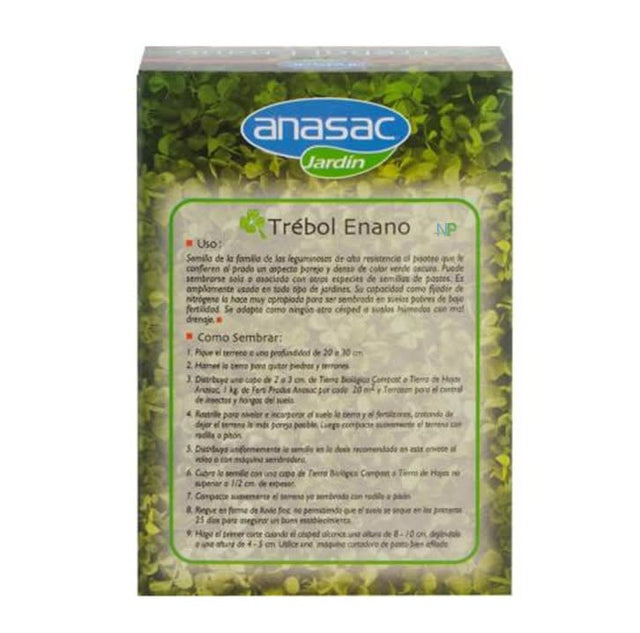 Semilla De Pasto Trebol Enano Anasac Jardin 250Gr  Semilla De Pasto Trebol Enano Anasac Jardin 250Gr