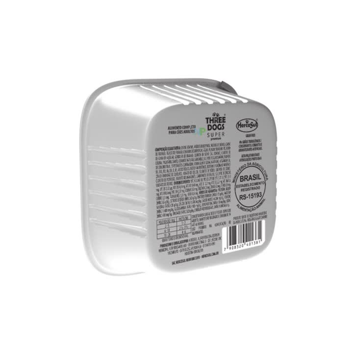 Three Dogs Pate De Carne Y Zanahoria Perros Adultos 150Gr
