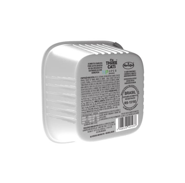 Three Cats Pate De Pescado Gatos Castrados Control De Bolas De Pelo 90Gr  Three Cats Pate De Pescado Gatos Castrados Control De Bolas De Pelo 90Gr