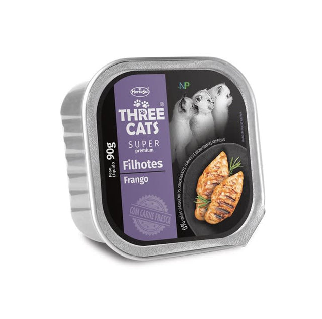 Three Cats Pate De Pollo Gatitos 90Gr Three Cats Pate De Pollo Gatitos 90Gr