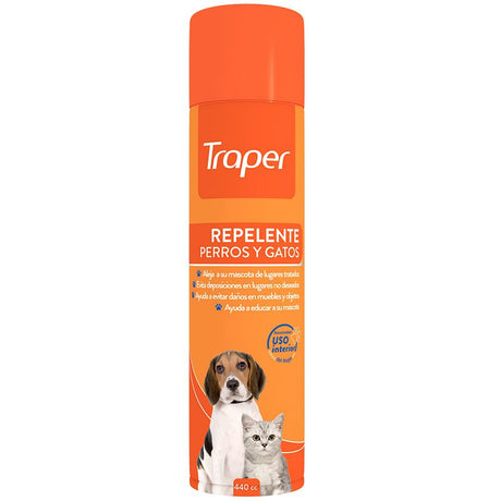 Higiene y Belleza para Gatos Traper Repelente Para Perros Y Gatos Spray 440Cc Higiene y Belleza para Gatos Traper Repelente Para Perros Y Gatos Spray 440Cc