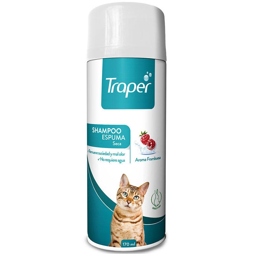 Traper Shampoo En Espuma Seca Para Gatos 170Ml