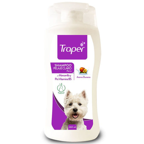 Higiene y Belleza para Perros Traper Shampoo Para Pelajes Claros 260Ml Higiene y Belleza para Perros Traper Shampoo Para Pelajes Claros 260Ml