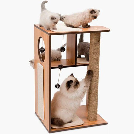 Descanso y Confort para Gatos Vesper Box Large Walnut Rascador Para Gatos Descanso y Confort para Gatos Vesper Box Large Walnut Rascador Para Gatos