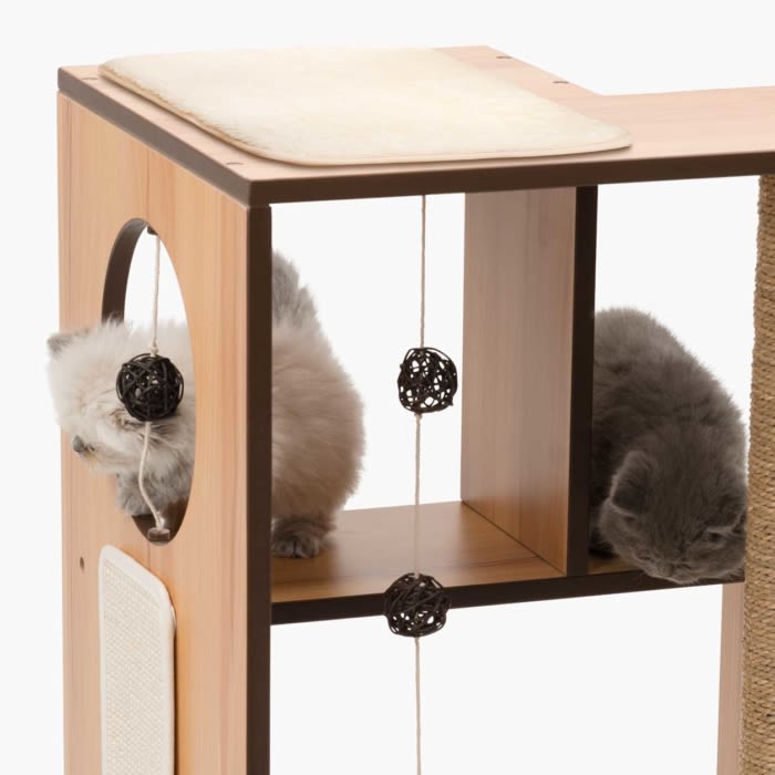Vesper Box Large Walnut Rascador Para Gatos