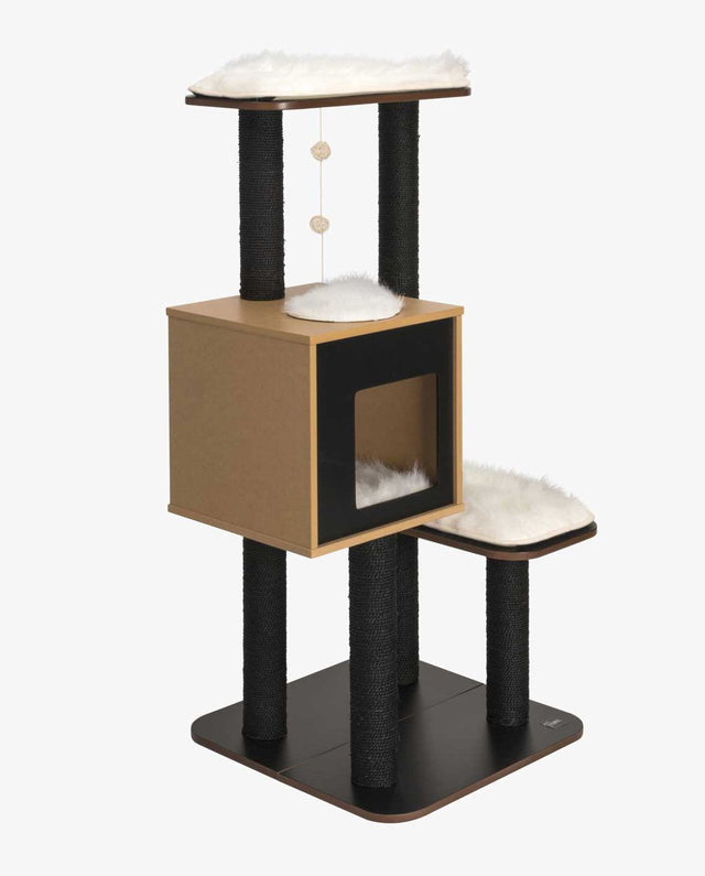 Vesper Furniture V High Negro Rascador Para Gatos  Vesper Furniture V High Negro Rascador Para Gatos