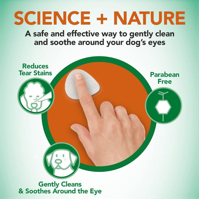 Vets Best Clean Eye Round Pads 100 Unidades  Vets Best Clean Eye Round Pads 100 Unidades