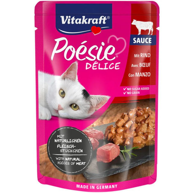 Vitakraft Cat Snack Poesi Delice Sabor Carne 85Gr Pack 23 Unidades Vitakraft Cat Snack Poesi Delice Sabor Carne 85Gr Pack 23 Unidades