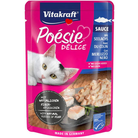 Alimento Húmedo para Gatos Vitakraft Cat Snack Poesi Delice Sabor Pescado 85Gr Pack 23 Unidades Alimento Húmedo para Gatos Vitakraft Cat Snack Poesi Delice Sabor Pescado 85Gr Pack 23 Unidades