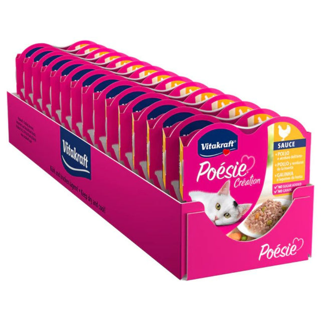 Vitakraft Poesie Creation Sabor Pollo 85Gr Pack 15 Unidades Vitakraft Poesie Creation Sabor Pollo 85Gr Pack 15 Unidades