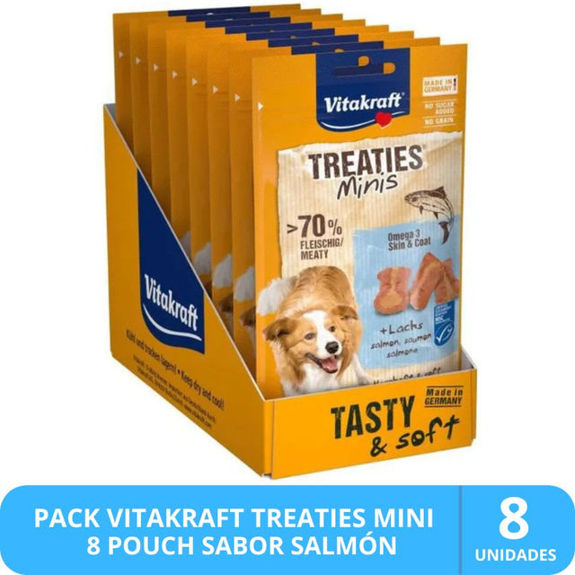 Vitakraft Treaties Mini Sabor Salmon 48Gr Pack 8 Unidades Vitakraft Treaties Mini Sabor Salmon 48Gr Pack 8 Unidades