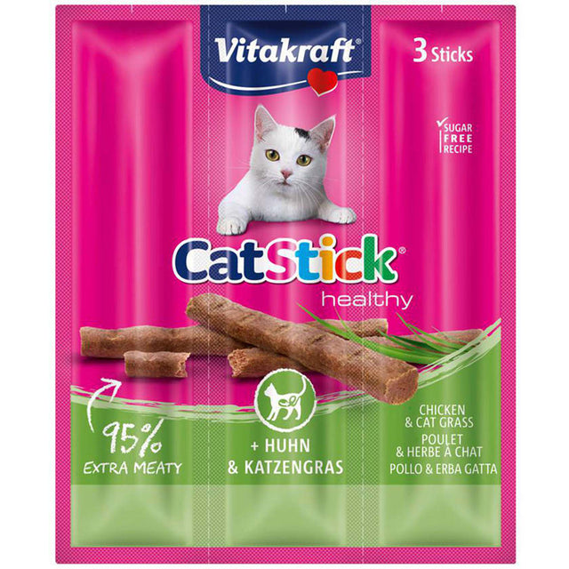 Vitakraft Cat Stick Classic Pollo Y Hierba Gatera 18Gr  Vitakraft Cat Stick Classic Pollo Y Hierba Gatera 18Gr