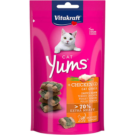 Alimento Húmedo para Gatos Vitakraft Cat Yums Pollo Y Hierba Gatera 40Gr Alimento Húmedo para Gatos Vitakraft Cat Yums Pollo Y Hierba Gatera 40Gr