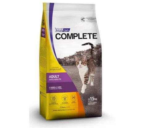 Alimento Seco para Gatos Vitalcan Complete Gato Adulto 15Kg Alimento Seco para Gatos Vitalcan Complete Gato Adulto 15Kg