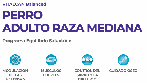 Vitalcan Perro Adulto Raza Mediana 3Kg Vitalcan Perro Adulto Raza Mediana 3Kg