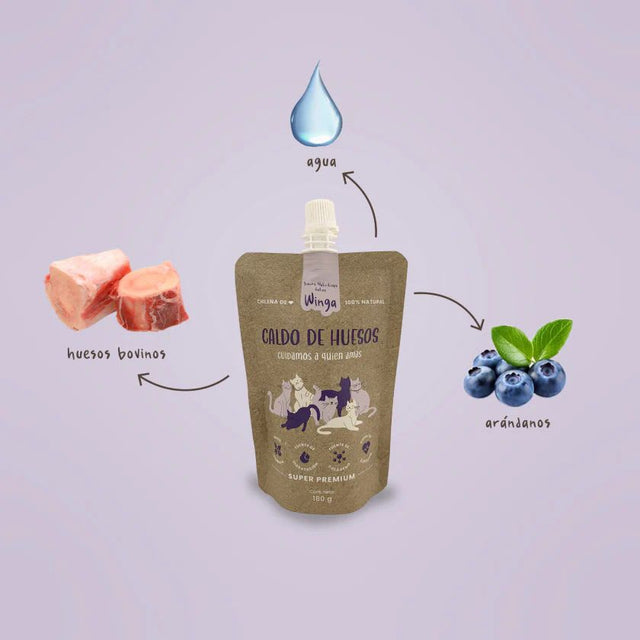 Winga Caldo De Huesos Para Gatos 180Gr Winga Caldo De Huesos Para Gatos 180Gr