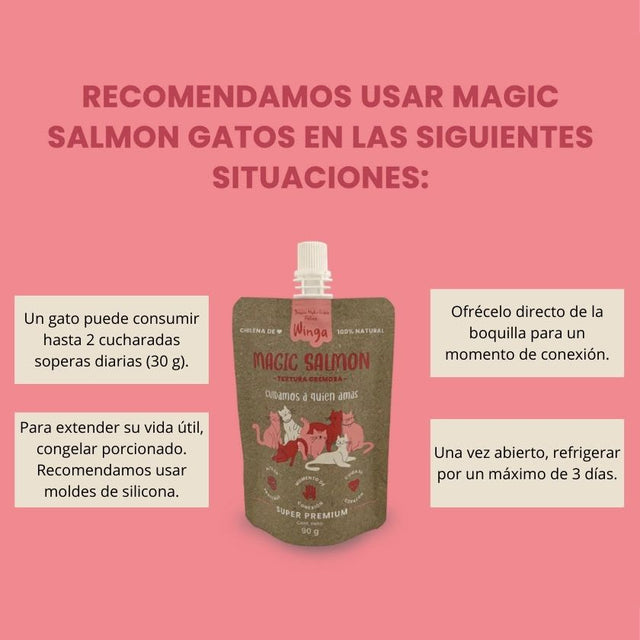 Winga Magic Salmon Snack Para Gatos 60Gr Winga Magic Salmon Snack Para Gatos 60Gr