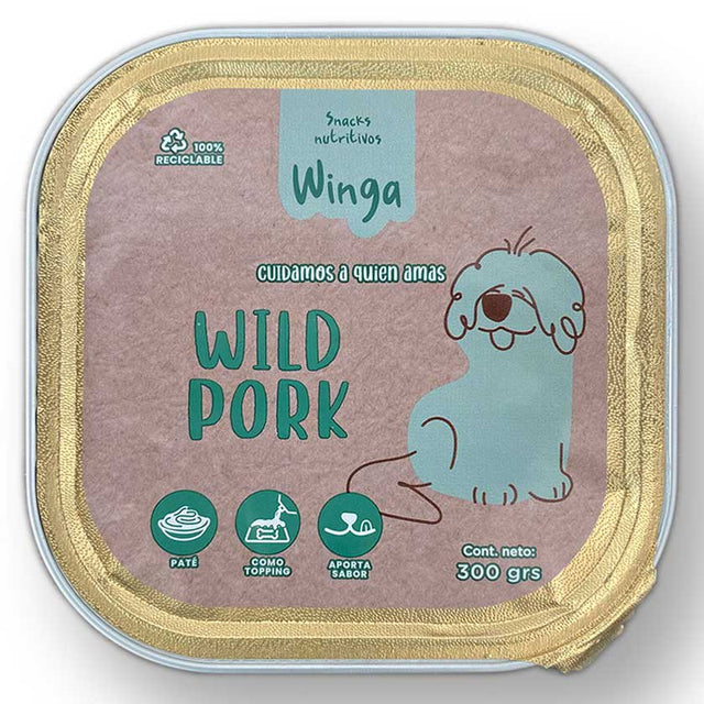 Winga Wild Pork 300Gr Snack Para Perros Winga Wild Pork 300Gr Snack Para Perros