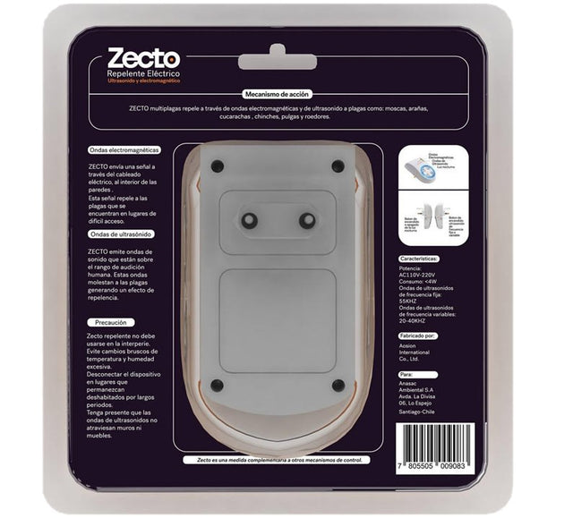 Zecto Repelente Multiplagas Electrico Anasac  Zecto Repelente Multiplagas Electrico Anasac