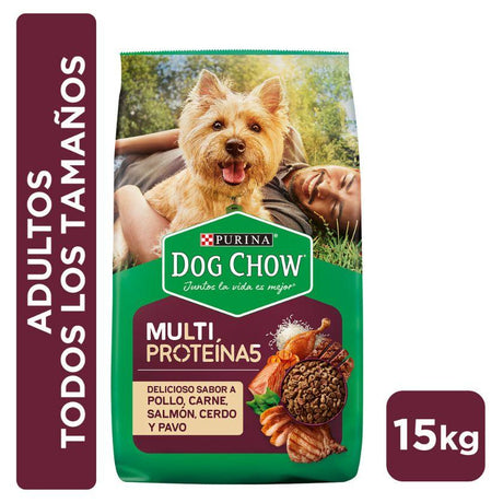 DOG CHOW Adultos Todos los Tamaños Multi Proteína 15kg