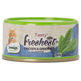  Tasty Freshest Para Gatos Sabor Pollo y Té Verde 80gr