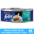 Felix en Latas - Solo Paté de Pescado y Atún - Pack 48 unidades