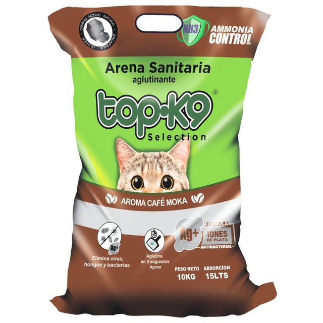  Arena Aglutinante Top k9 Iones de plata aroma Café Moka 10kg