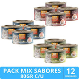  Alimento Húmedo Fit Formula Gato Gourmet Pack Sabores 12 un