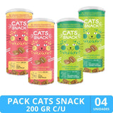  Cats Snack Galletas Rellenas Pack Degustación 4 unidades (200gr c/u)