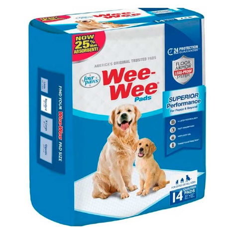 Wee Wee Four Paws Dogs Pee Pads 14 Un