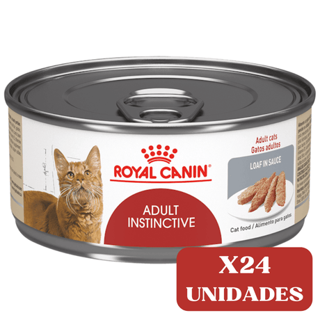 Alimento Humedo Latas Royal Canin Gato Adulto Instinctive Pate 145Gr X24 Unidades