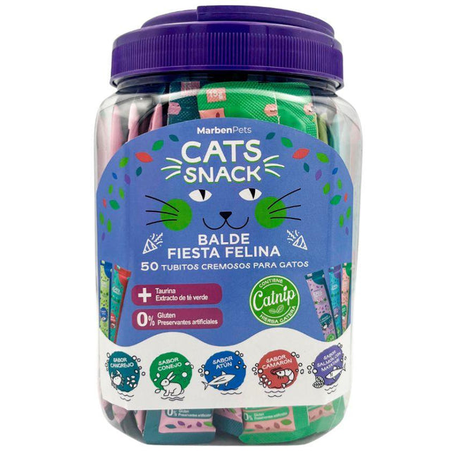  Snack Cremoso Cats Snack Balde Surtido para Gatos 750gr