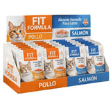  Fit Formula Alimento Húmedo para Gato Mix Degustación con Sabor Salmón y Pollo 85gr c/u - PACK 24 Unidades