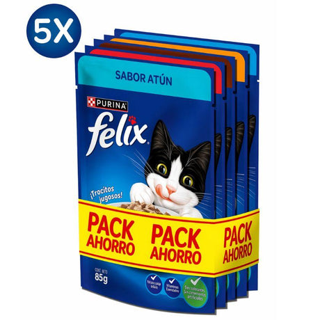 Felix Pouch Pack Multisabor 5 Puch 85gr c/u