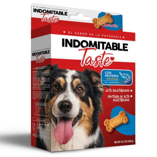  Indomitable Taste Camarón - Galletas para Perros Camarón hidrolizado y alta digestibilidad 360gr