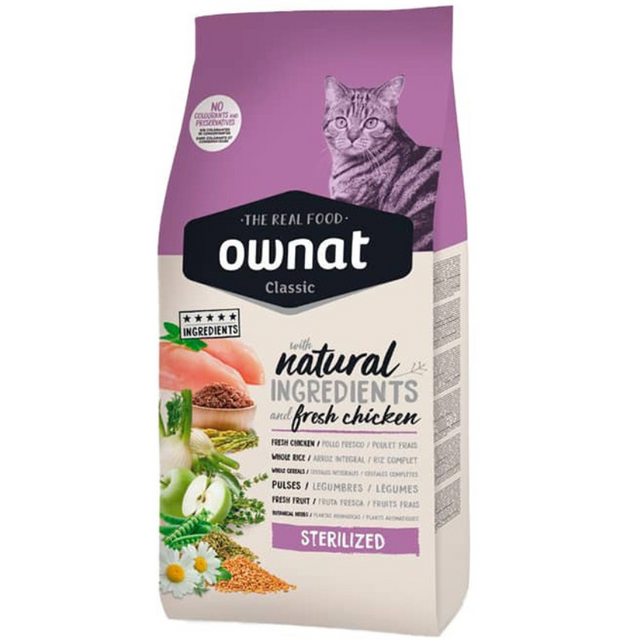  Alimento Ownat Gato Sterilized 4kg