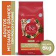 Alimento seco para perro PURINA® ONE® Adulto Mediano y Grande Pollo y Carne 6kg