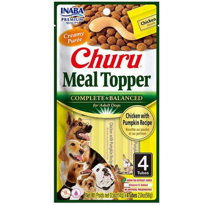 Churu Meal Topper Sabor Pollo y Zapallo (4 tubitos) 56gr