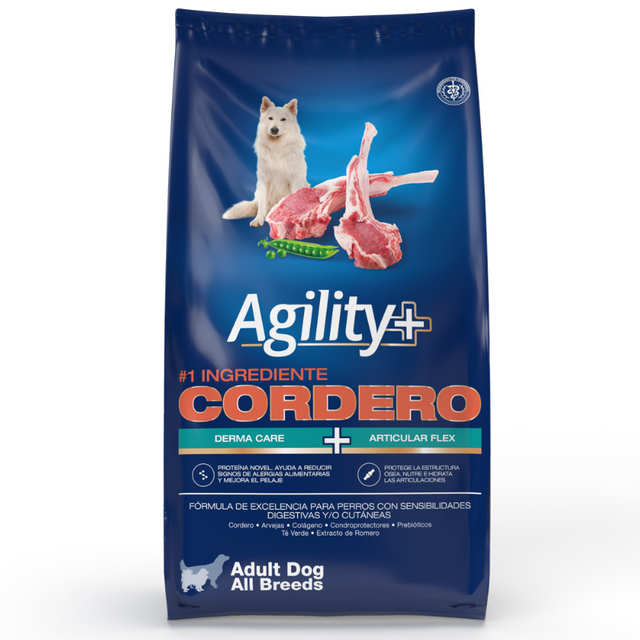  Alimento Agility + Perro Adulto Cordero 15kg
