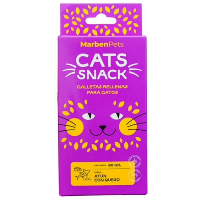  Cats Snack Galletas Rellenas de Atún y Queso 80gr