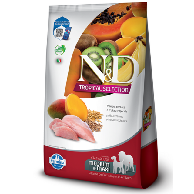 N&D Tropical Selection Pollo – Perros Adultos Medium y Maxi