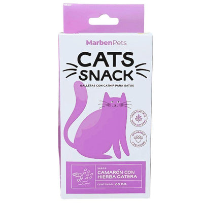 Cats Snack Galletas Camarón y Hierba Gatera 60gr