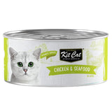  Kit Cat Lata Deboned Toppers Pollo y SeaFood 80gr