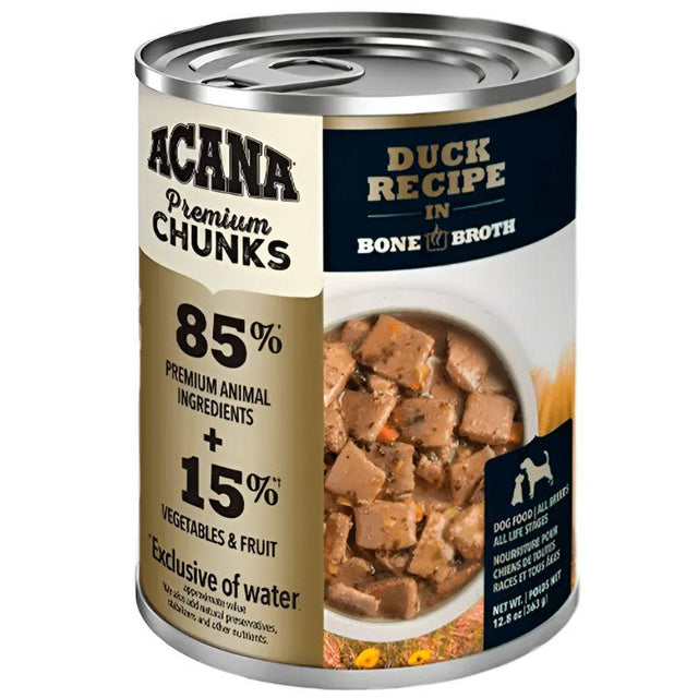  Alimento Húmedo Acana Premium Chinks 363gr - Receta de Pato en Caldo